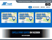 Tablet Screenshot of capellisportcenter.com